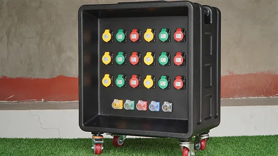 Power Distribution Box Stage Light Sound Equipment Stage Lighting Power Distribution Box Stage Light Power Supply with Handle Meta Distribution Box