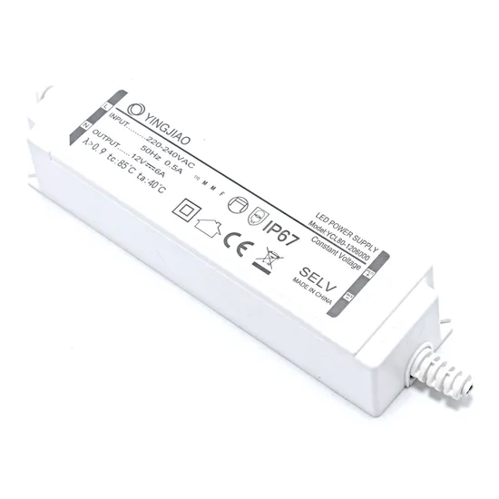 80W Plastic Housing Constant Voltage 12V LED Driver Waterproof Power Supply Manufacturer 