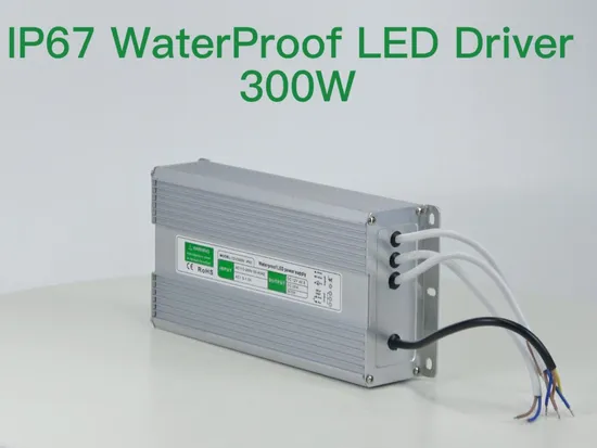 Shampower Cwp Series 12V 20A 250W Constant Voltage IP67 Waterproof Power Supply for Outdoor LED Lighting 