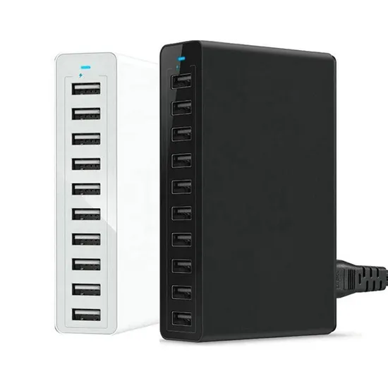 Multifunction hot sale 6ports quick charge 5V 10A 50W desktop USB charger travel fast car charger 