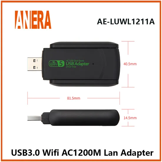 1200Mbps USB WiFi Receiver Dongle for Laptop Desktop PC WiFi Range Extender Amplifier Wireless WiFi Adapter Network Cards 