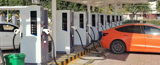 60kw Ocpp DC EV Charger with CCS1 CCS2 Multiple Charging Cables 