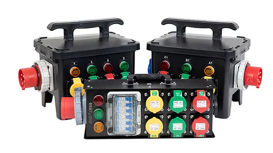 High Quality 400A in and out Main Power Supply Box with 16A Outlets 